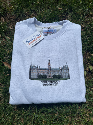 Georgetown Crewneck - Heather Grey