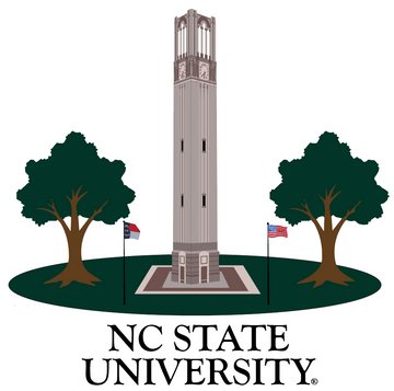 NC State Crewneck Belltower - Heather Grey