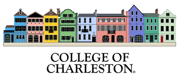 College of Charleston Rainbow Row Crewneck - Heather Gray