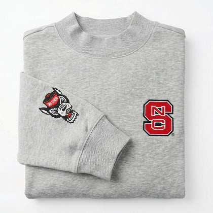 NC State Oversized Mock Neck