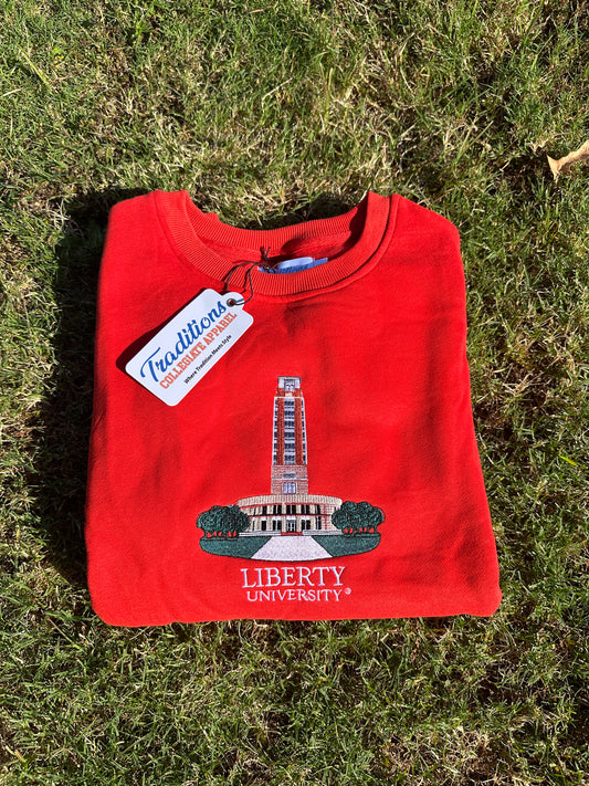 Liberty University Crewneck - Tower Red