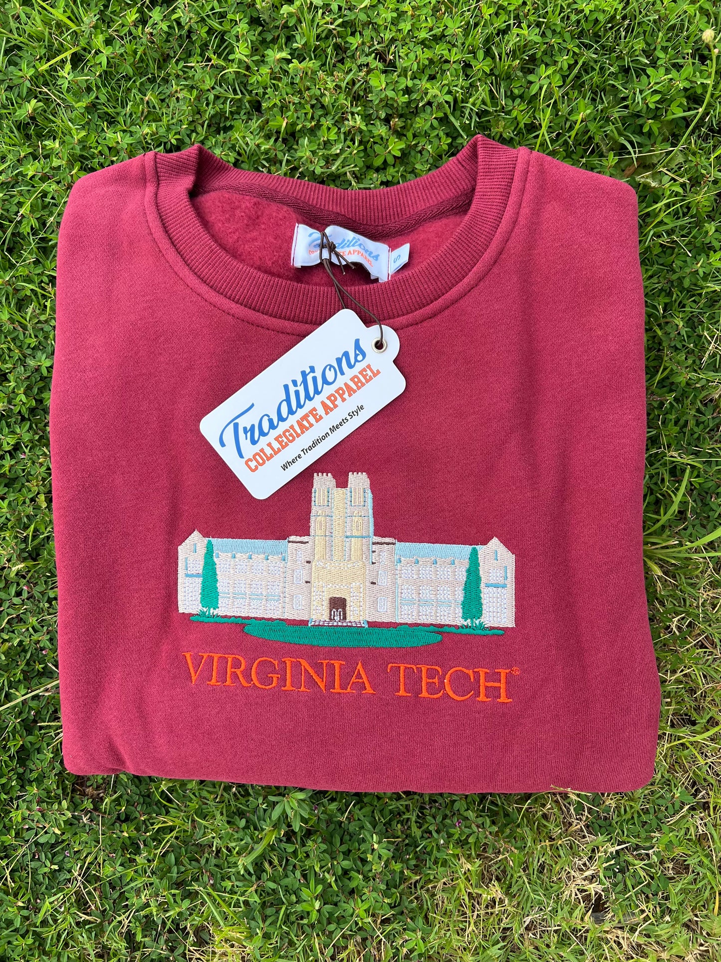 Virginia Tech Crewneck - Maroon