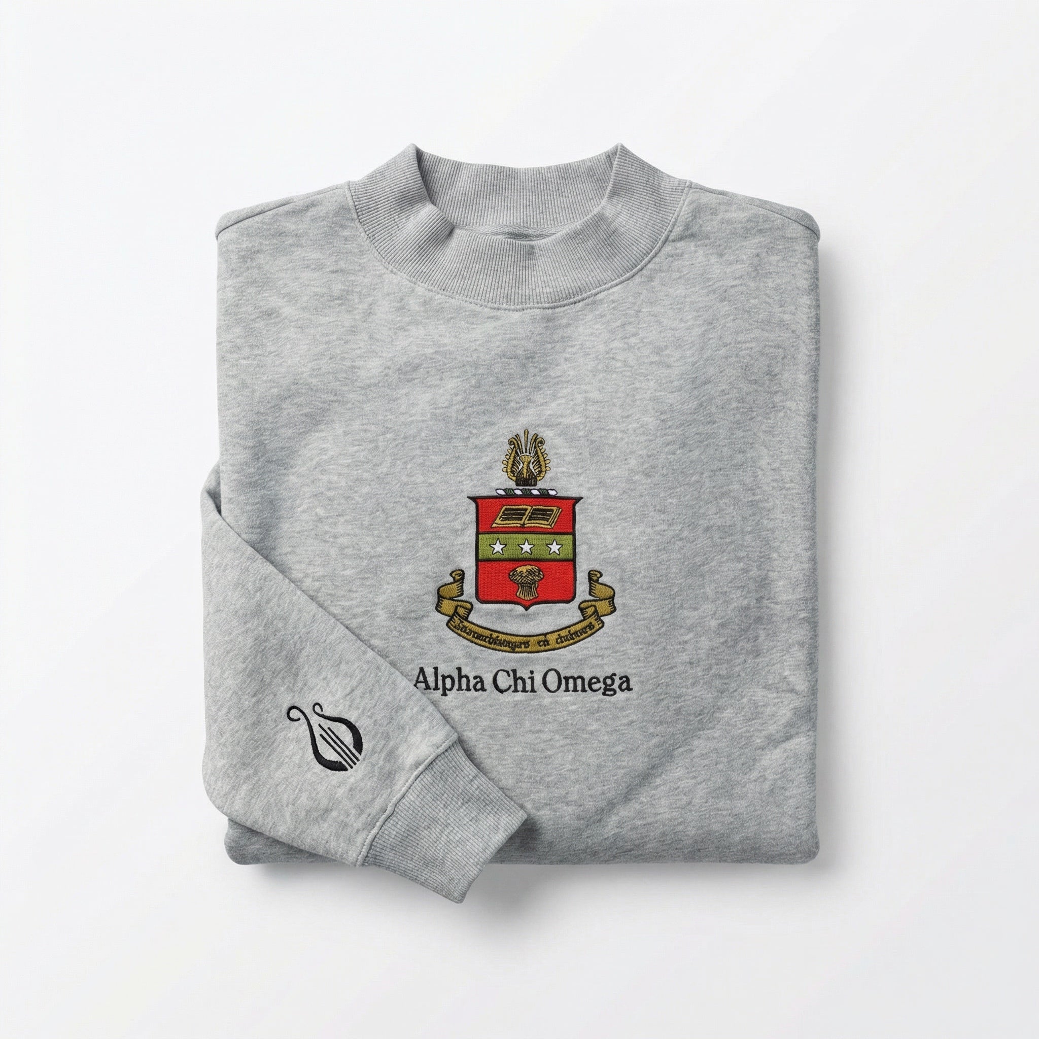Alpha Chi Omega Oversized Mock Neck