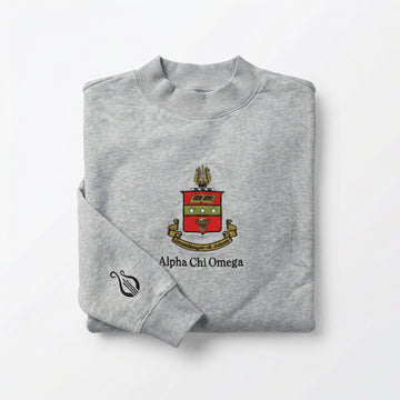 Alpha Chi Omega Oversized Mock Neck
