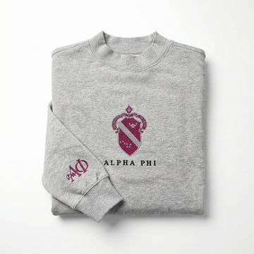 Alpha Phi Oversized Mock Neck