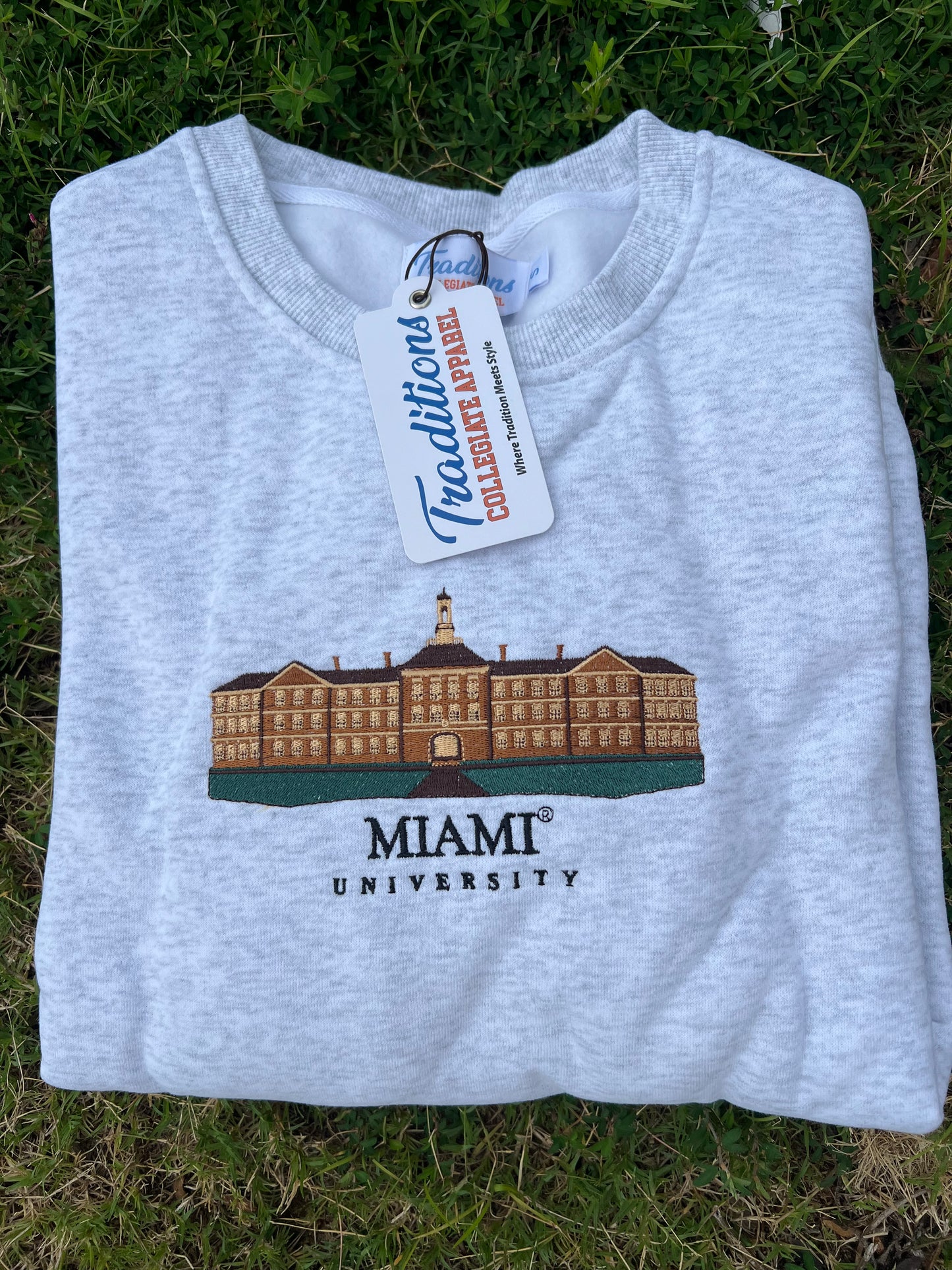 Miami University Crewneck - Heather Gray