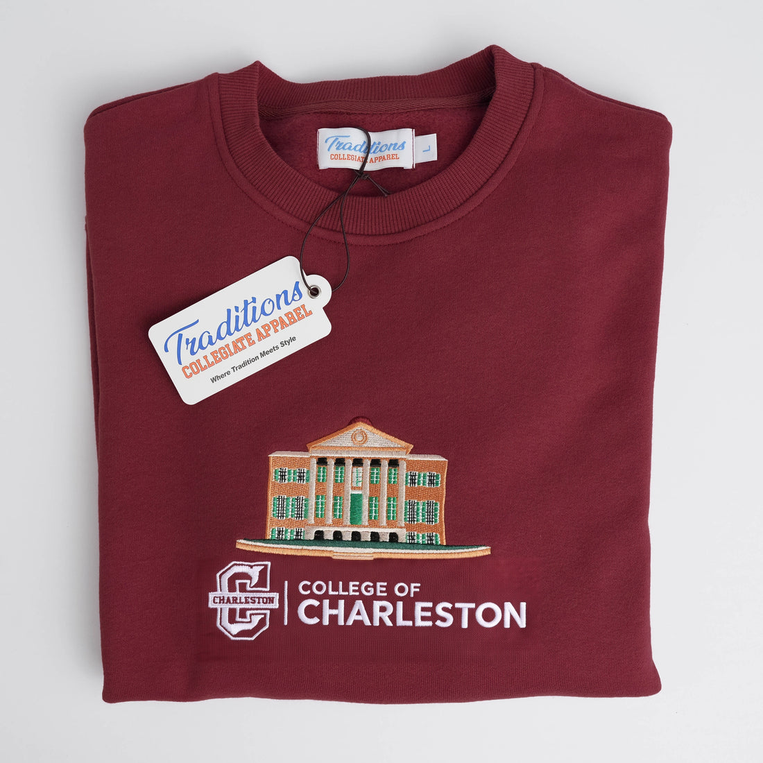 College of Charleston Crewneck, Maroon