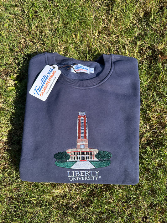 Liberty University Crewneck - Tower Navy