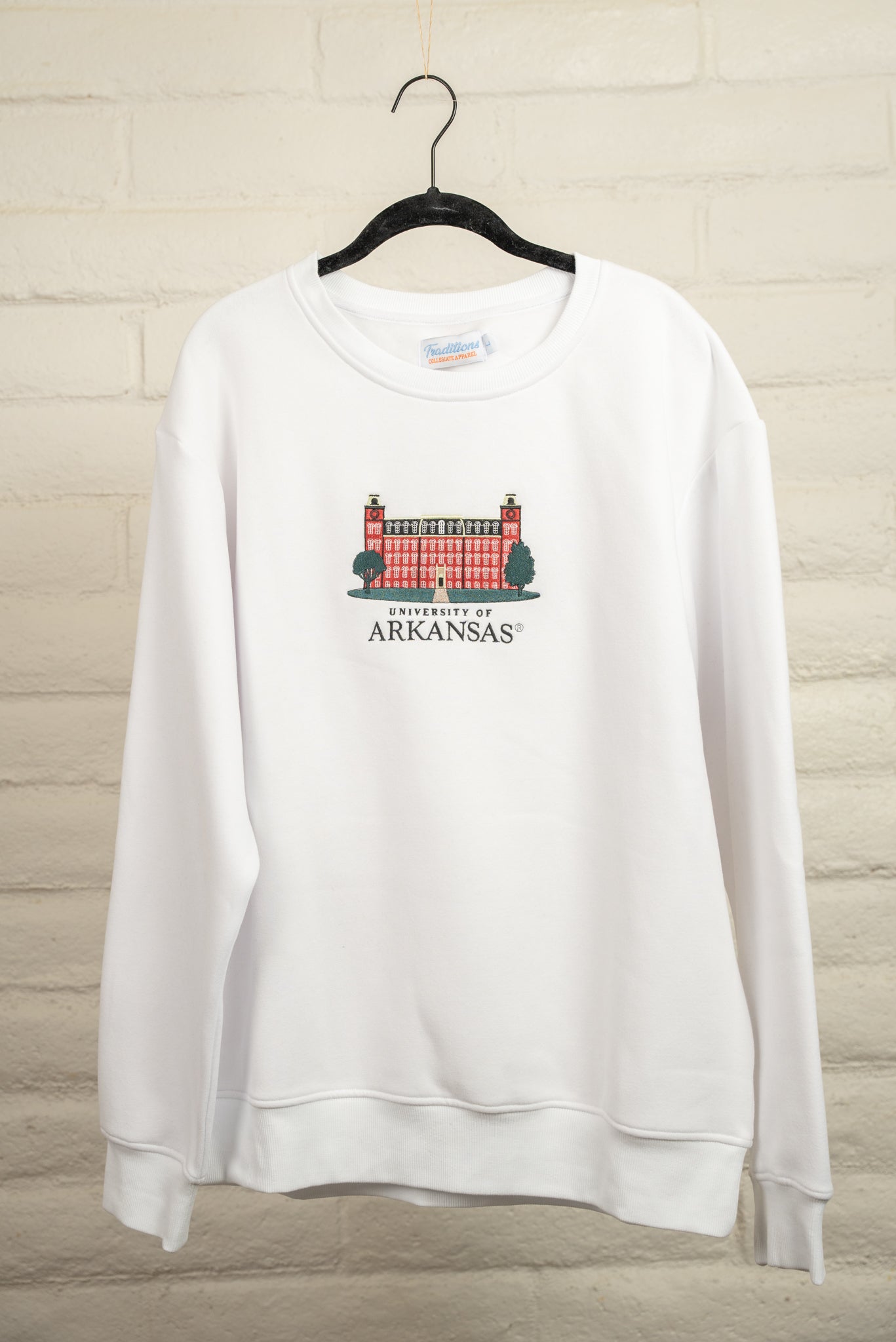 University of Arkansas Crewneck - White