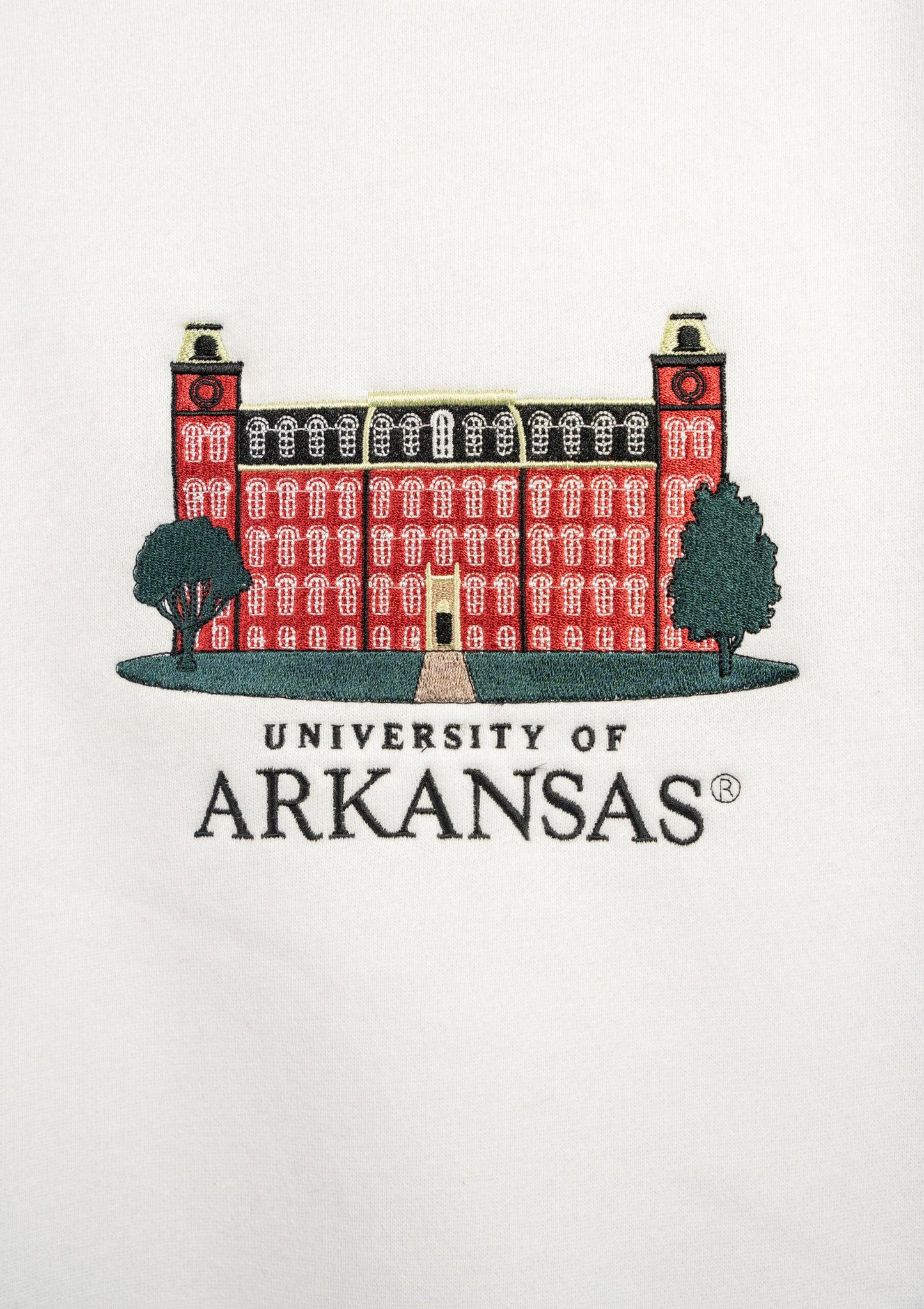 University of Arkansas Crewneck - White