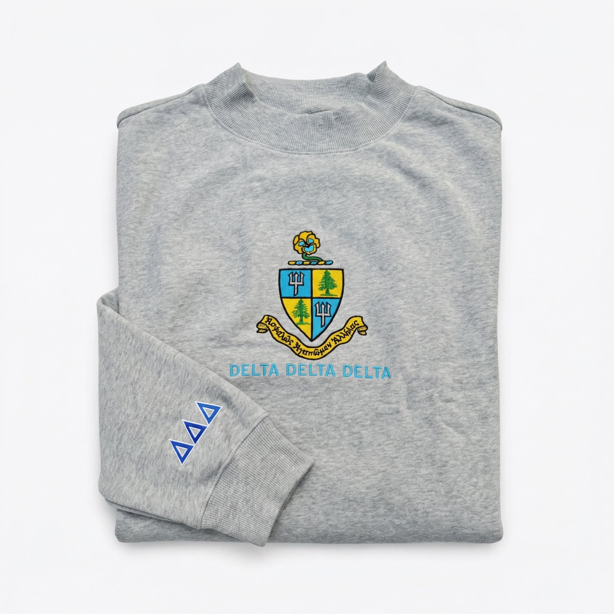 Tri Delta Oversized Mock Neck