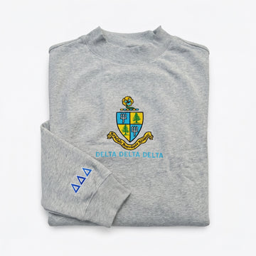 Tri Delta Oversized Mock Neck