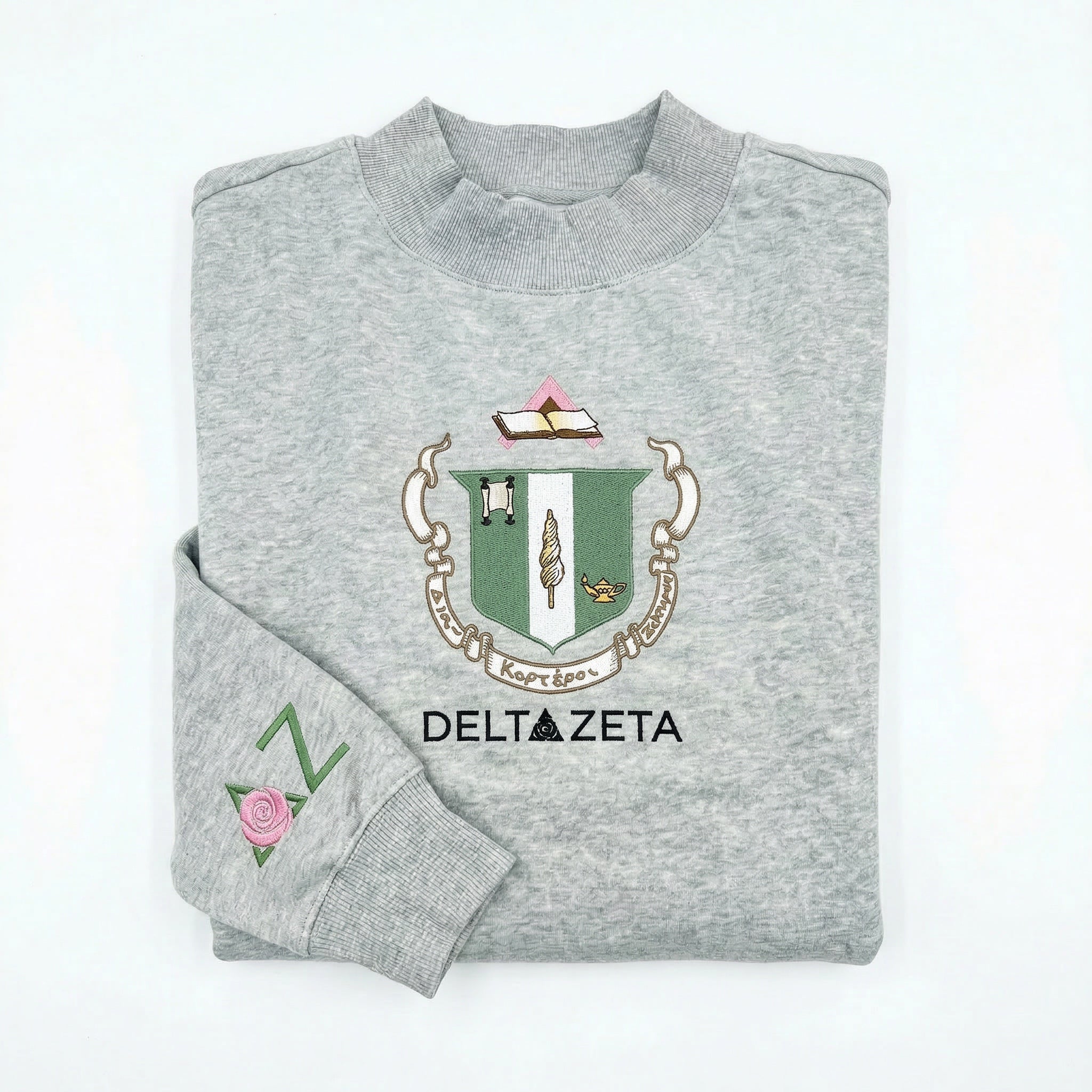 Delta Zeta Oversized Mock Neck