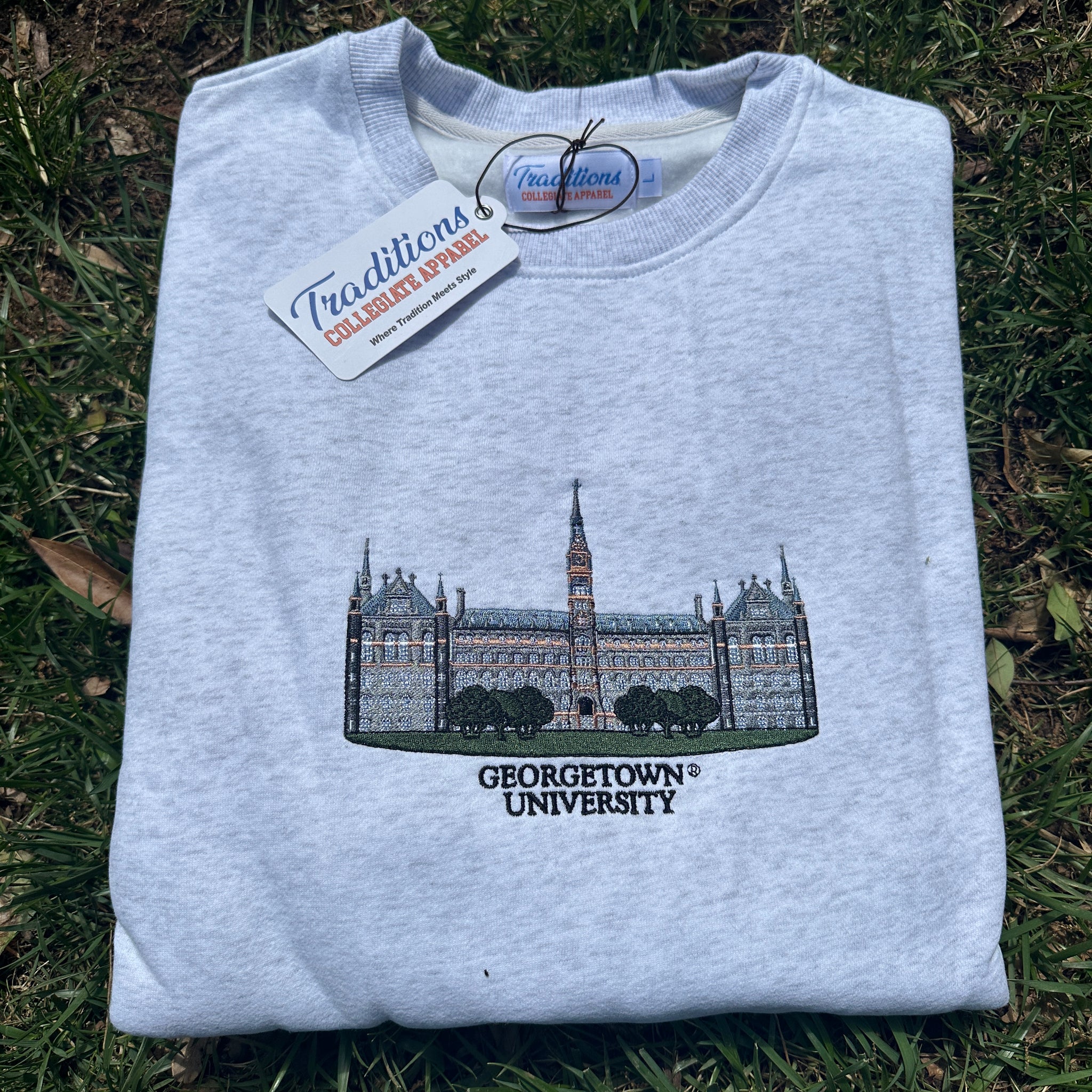 Georgetown Crewneck - Heather Grey
