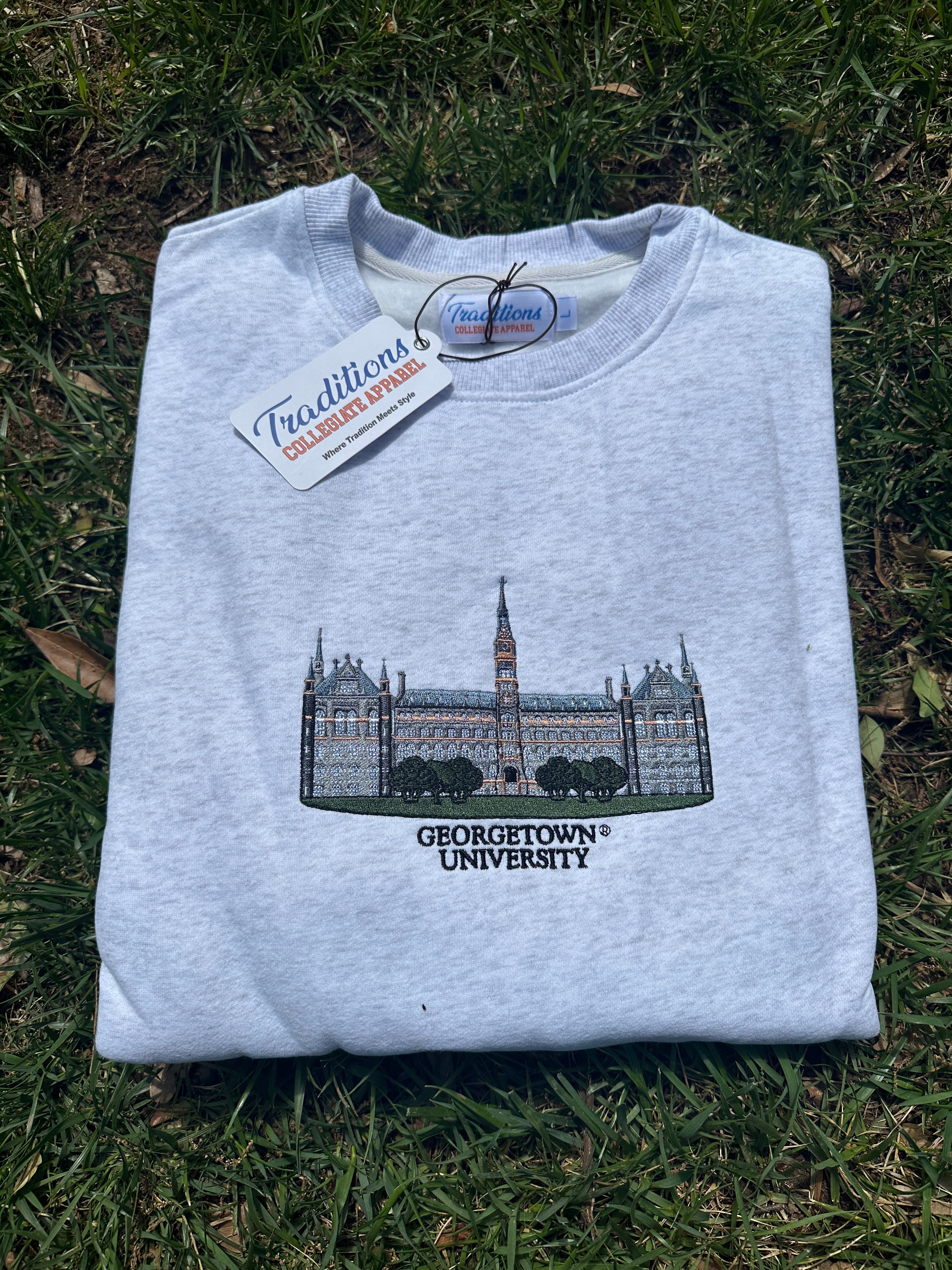 Georgetown Crewneck - Heather Grey