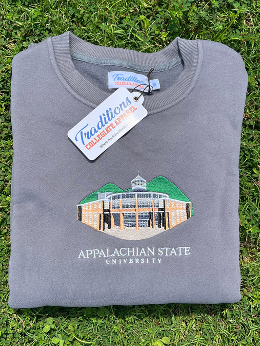 Appalachian State University Crewneck - Stone Grey