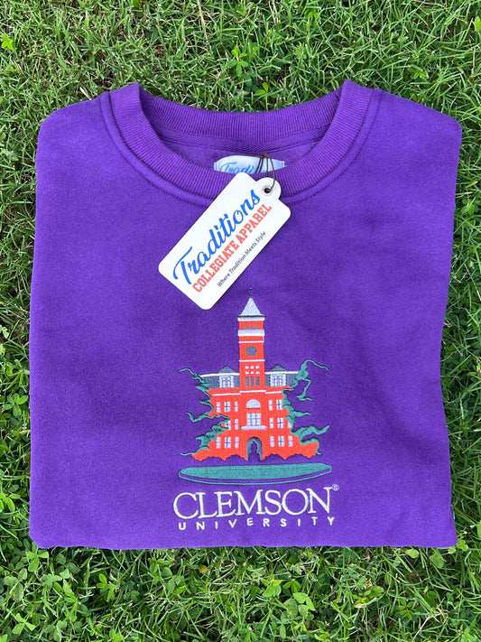 Clemson University Crewneck - Purple