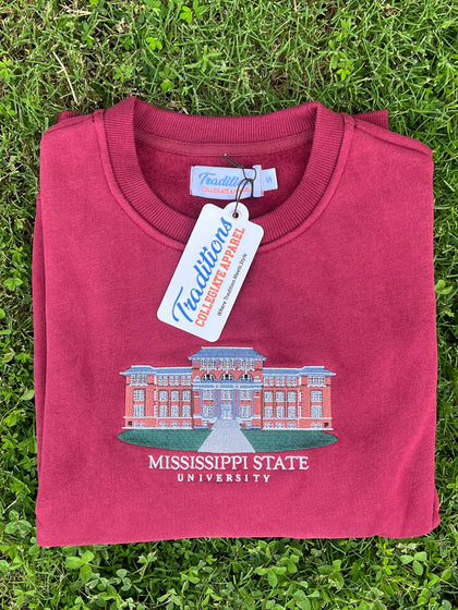 Mississippi State University Crewneck  (old 50/50 blend)