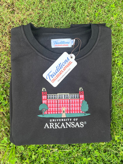 Arkansas Crewneck - Black (old 50/50 blend)