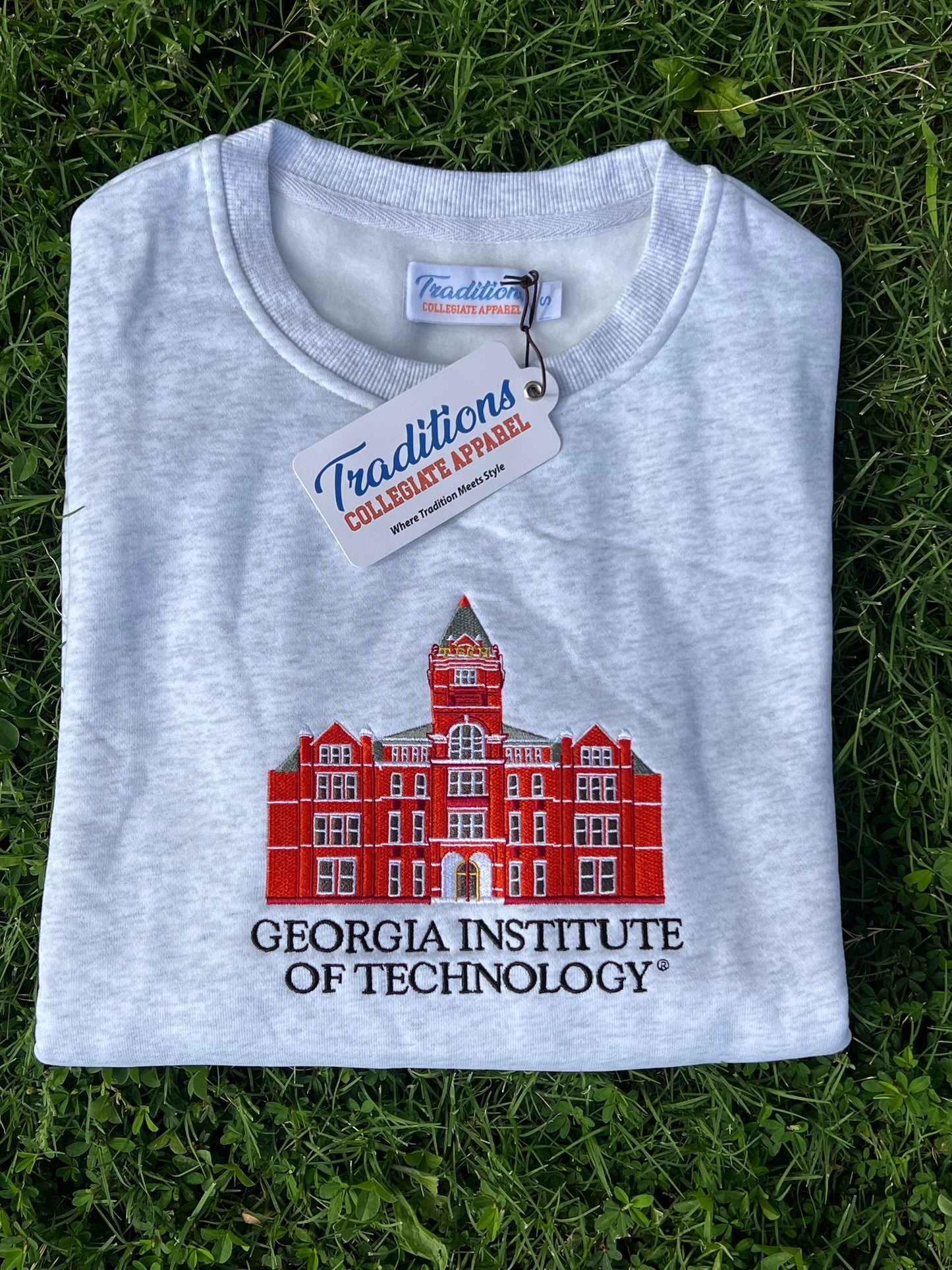 Georgia Tech Crewneck - Heather Gray