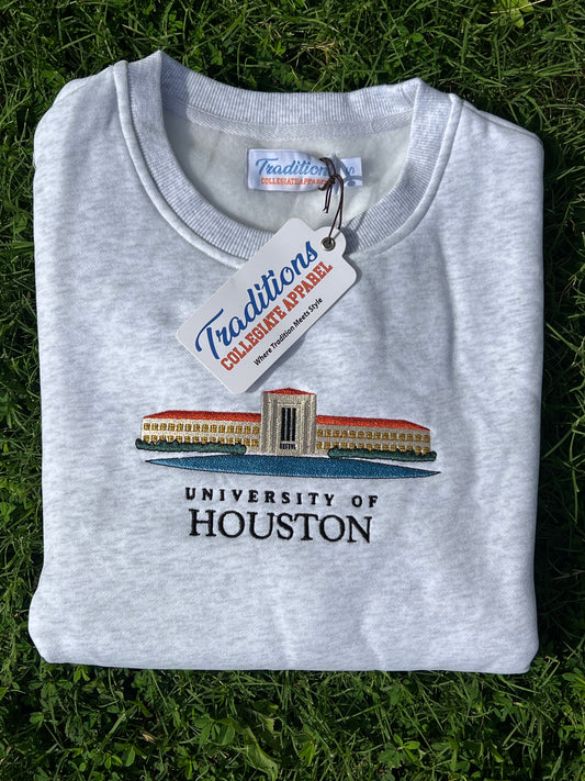 University of Houston Crewneck - Heather Gray