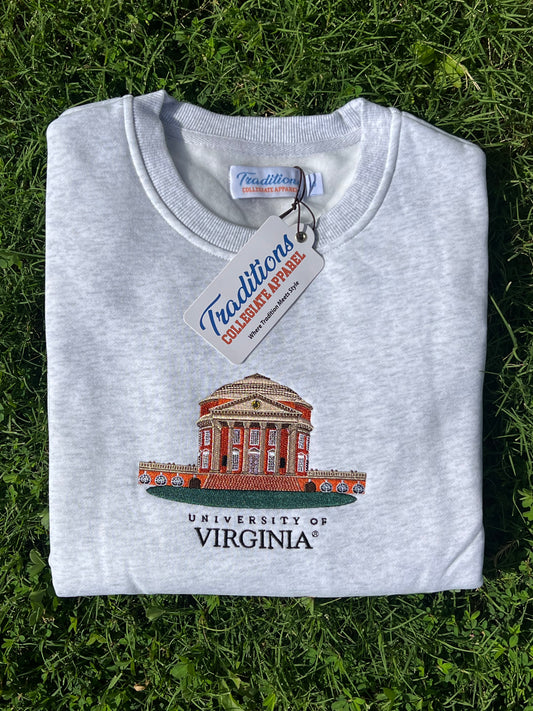 University of Virginia Crewneck - Heather Gray