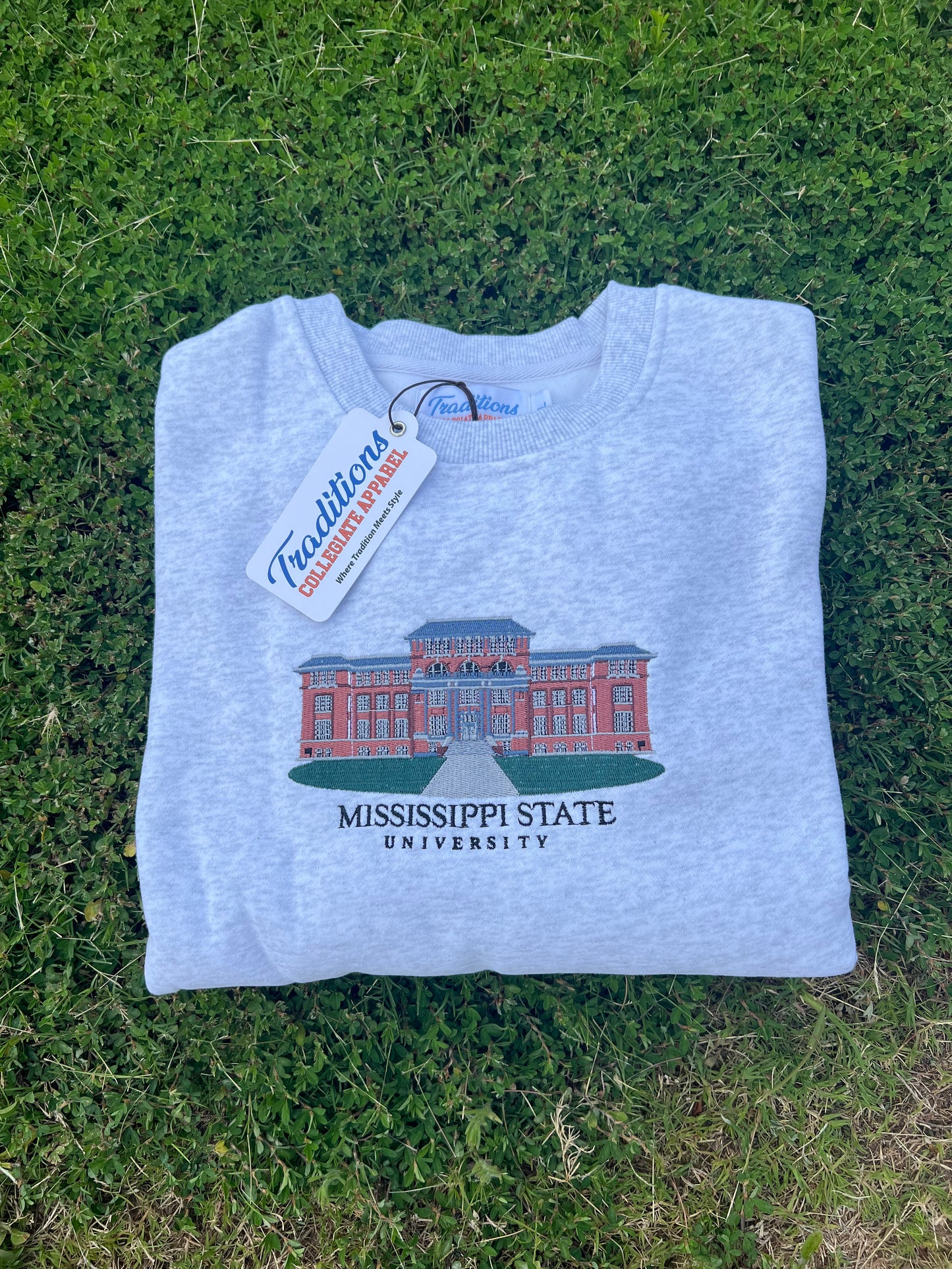 Mississippi State Crewneck - Heather Gray