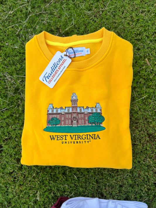 West Virginia University Crewneck - Gold