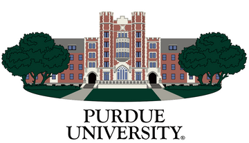 Purdue Crewneck Cary Quad - Heather Grey