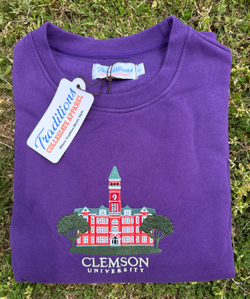 Clemson University Crewneck - Purple