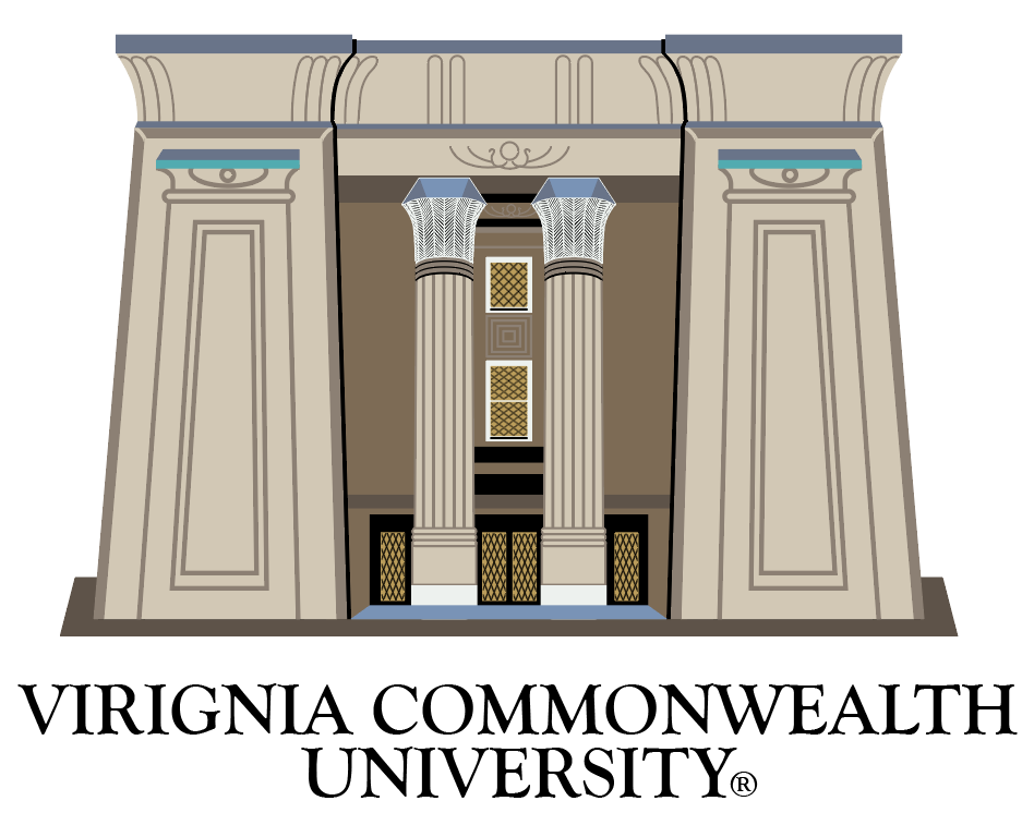 VCU Egyptian Building Crewneck - Heather Grey