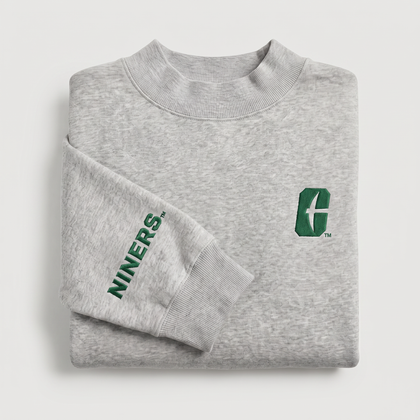 UNC Charlotte Sideline Mockneck