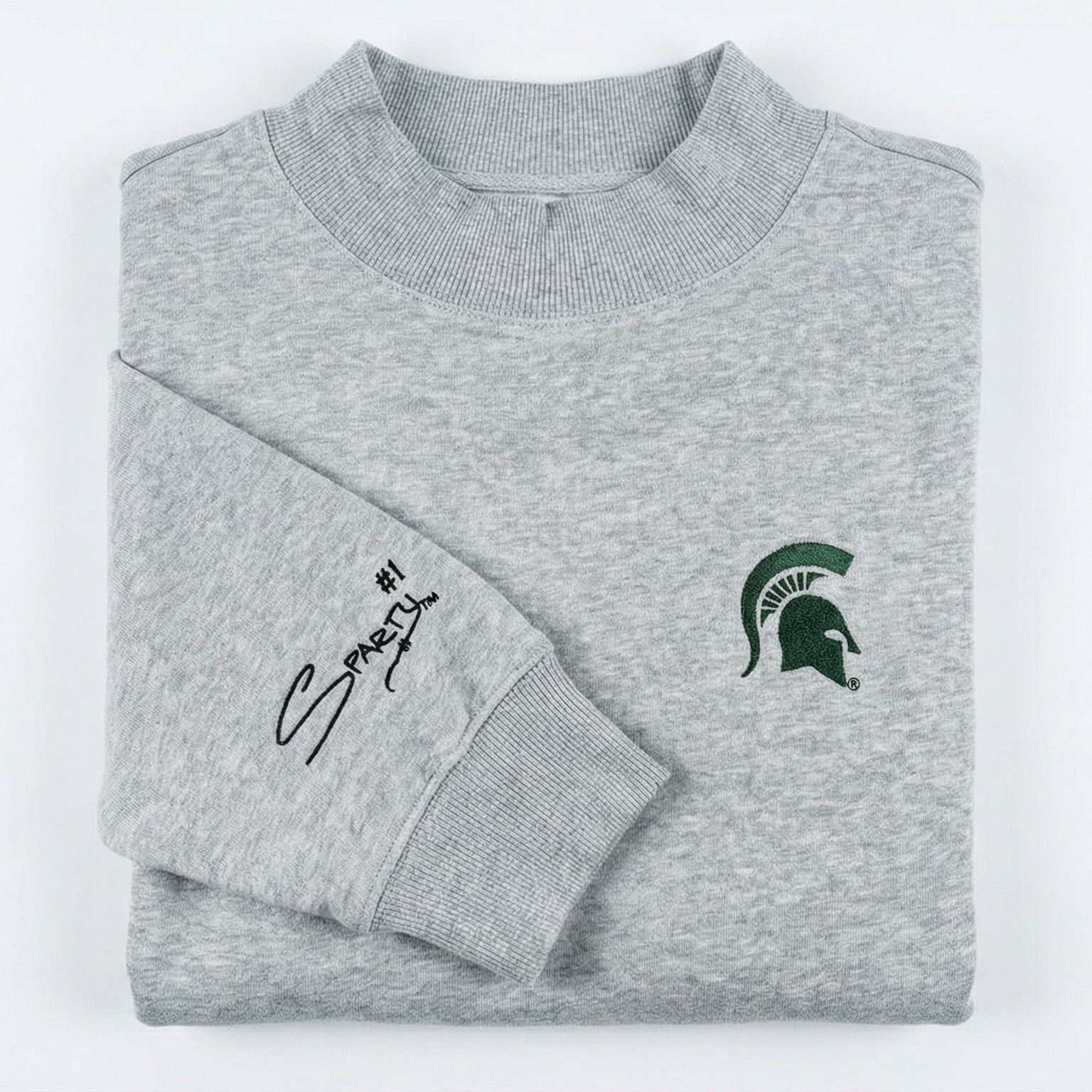 Michigan State Mock Neck
