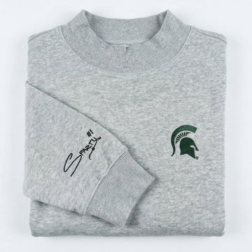Michigan State Mock Neck