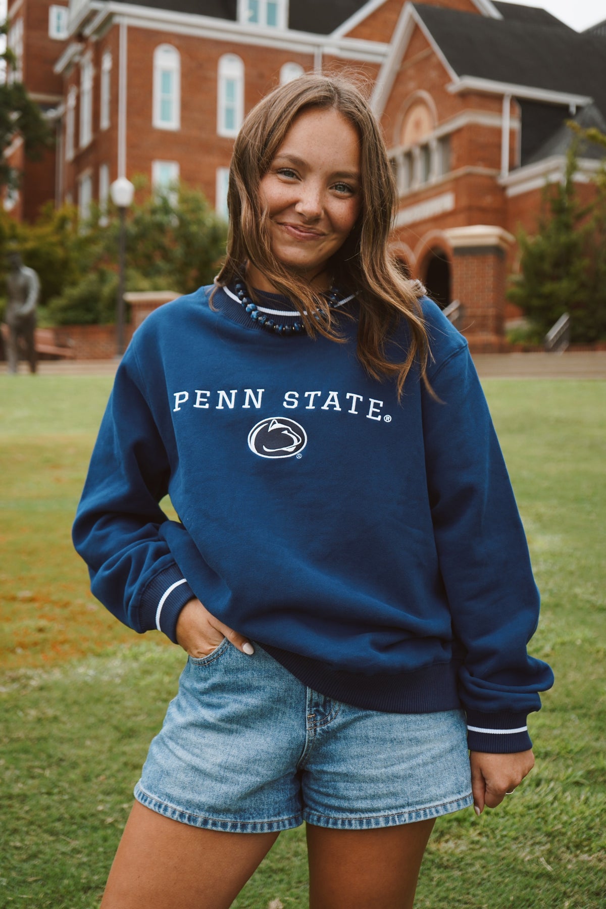 Central Florida Gameday Mockneck fit photo | Annie Kate is 5'7" wearing S/M