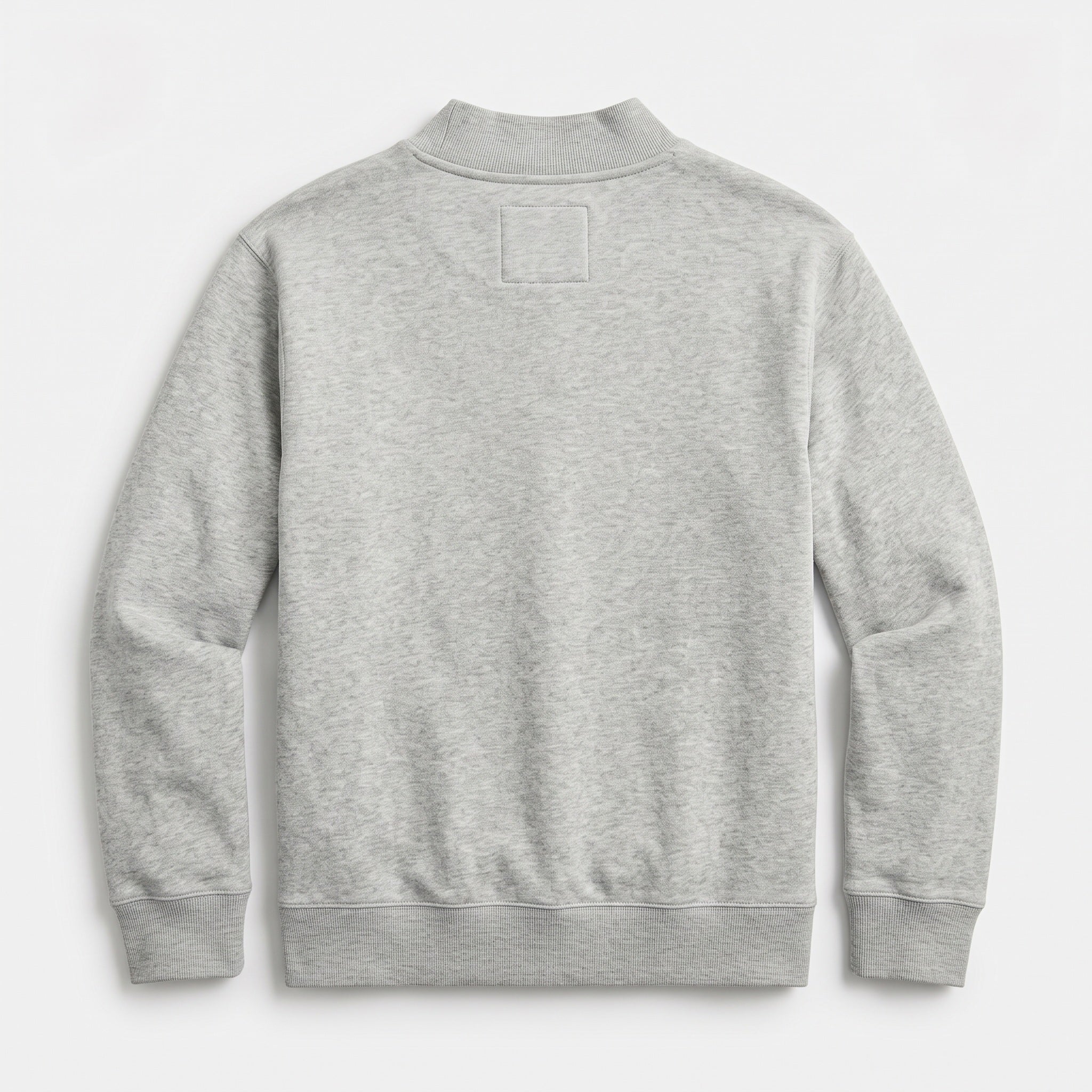 Johns Hopkins Mock Neck Sweatshirt | Embroidered Unisex | Heather Grey