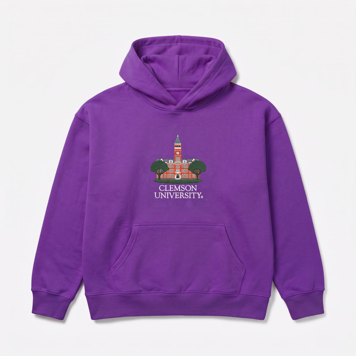 Clemson Building Hoodie, front