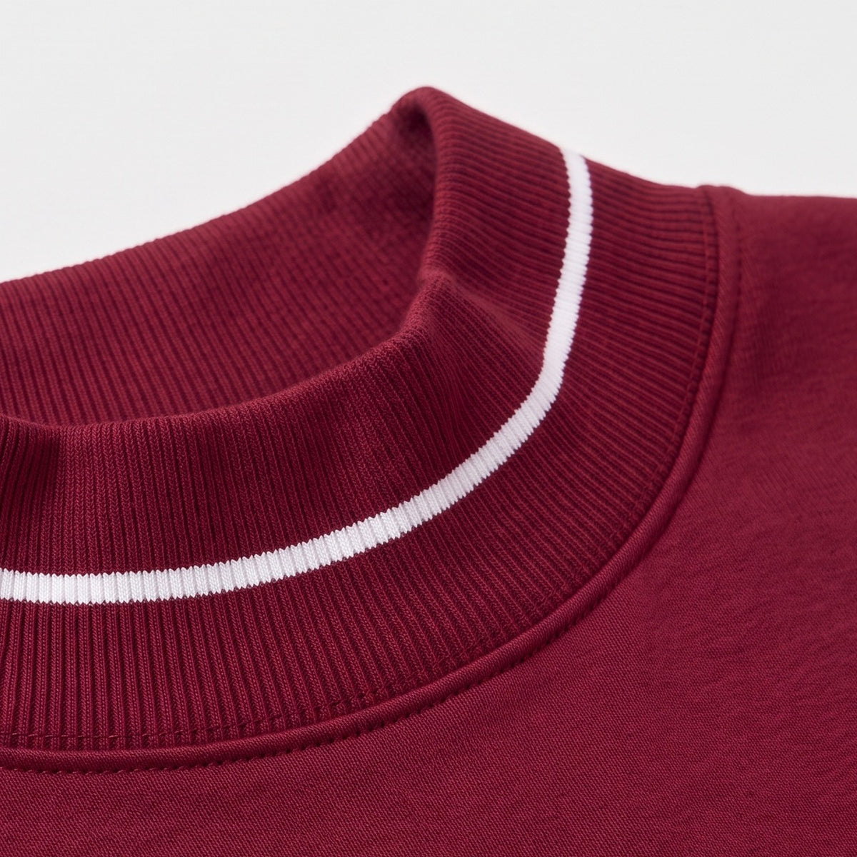 UMASS Gameday Mockneck collar detail