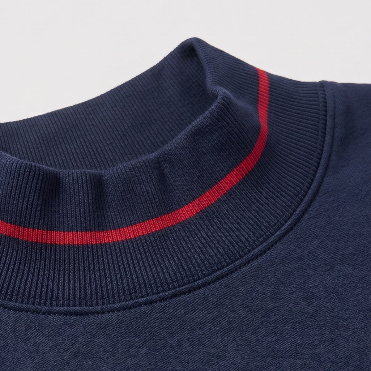 UCONN Gameday Mockneck collar detail