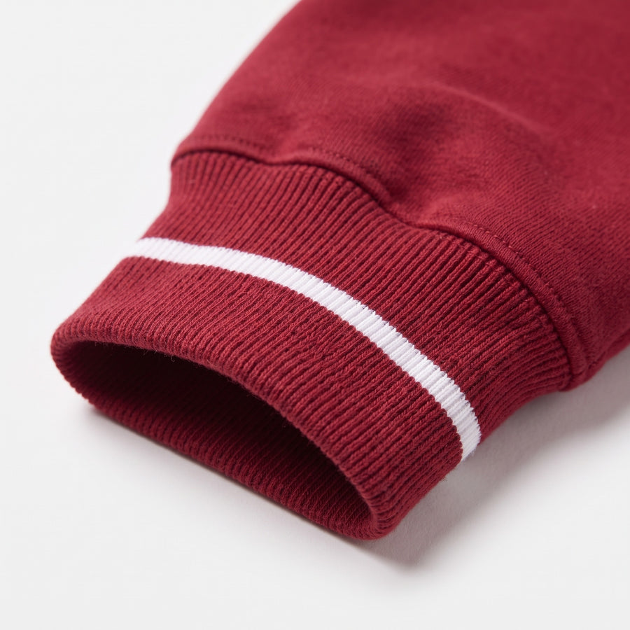 Indiana Gameday Mockneck cuff detail