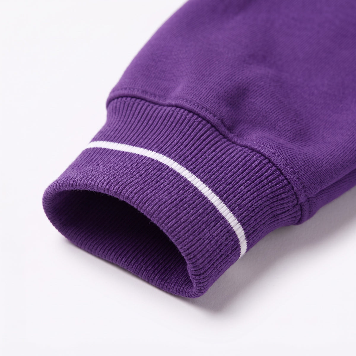 TCU Gameday Mockneck cuff detail