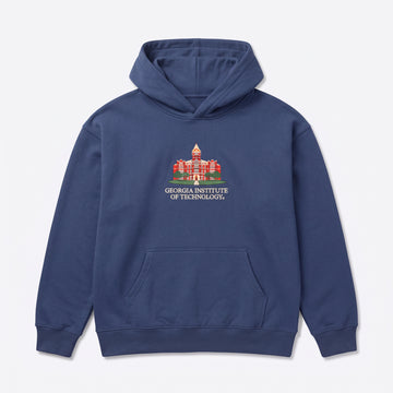 Georgia Tech Building Hoodie, front