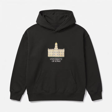 Iowa Building Hoodie, front
