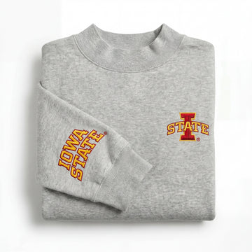 Iowa State Oversized Mock Neck