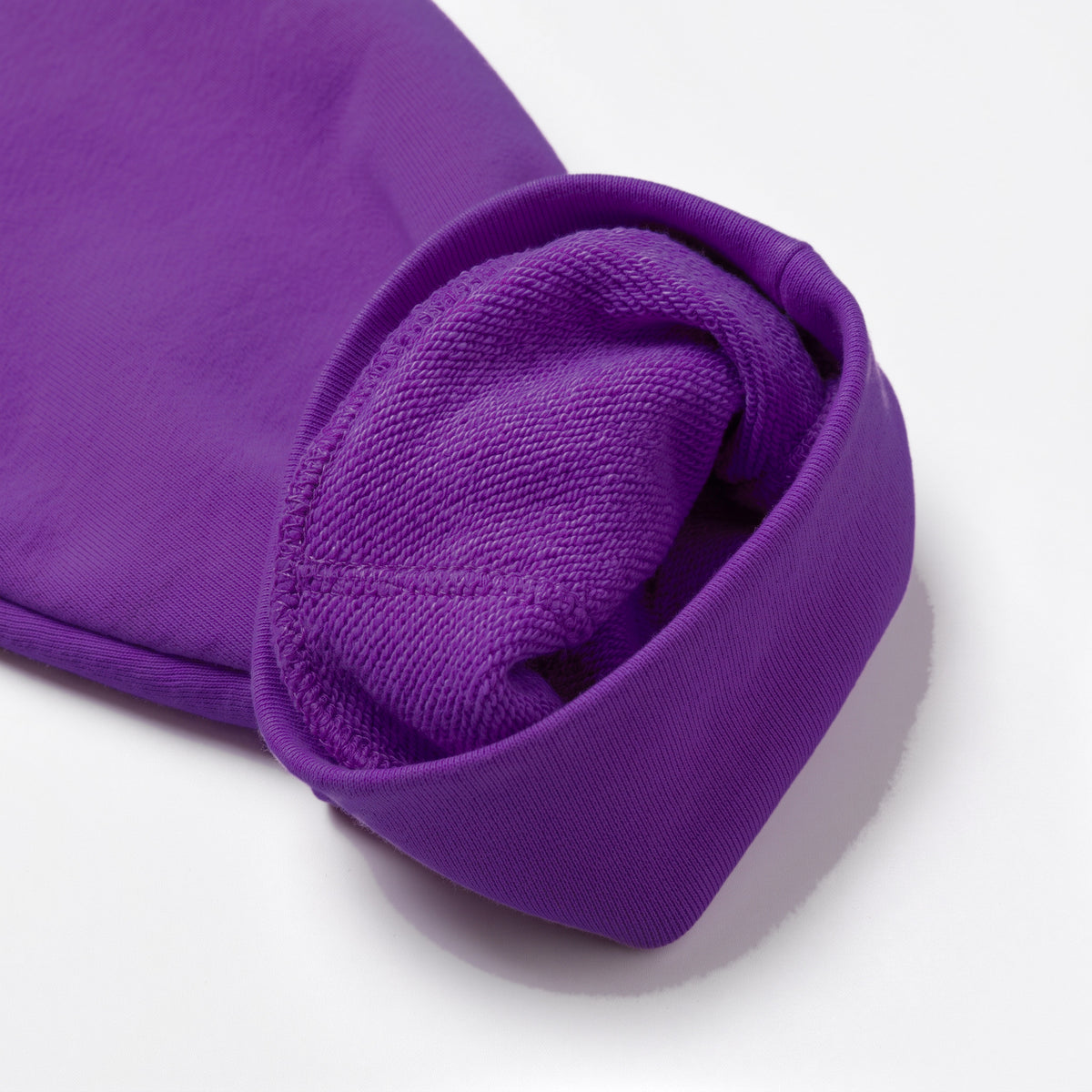 LSU Building Hoodie, french terry interior detail