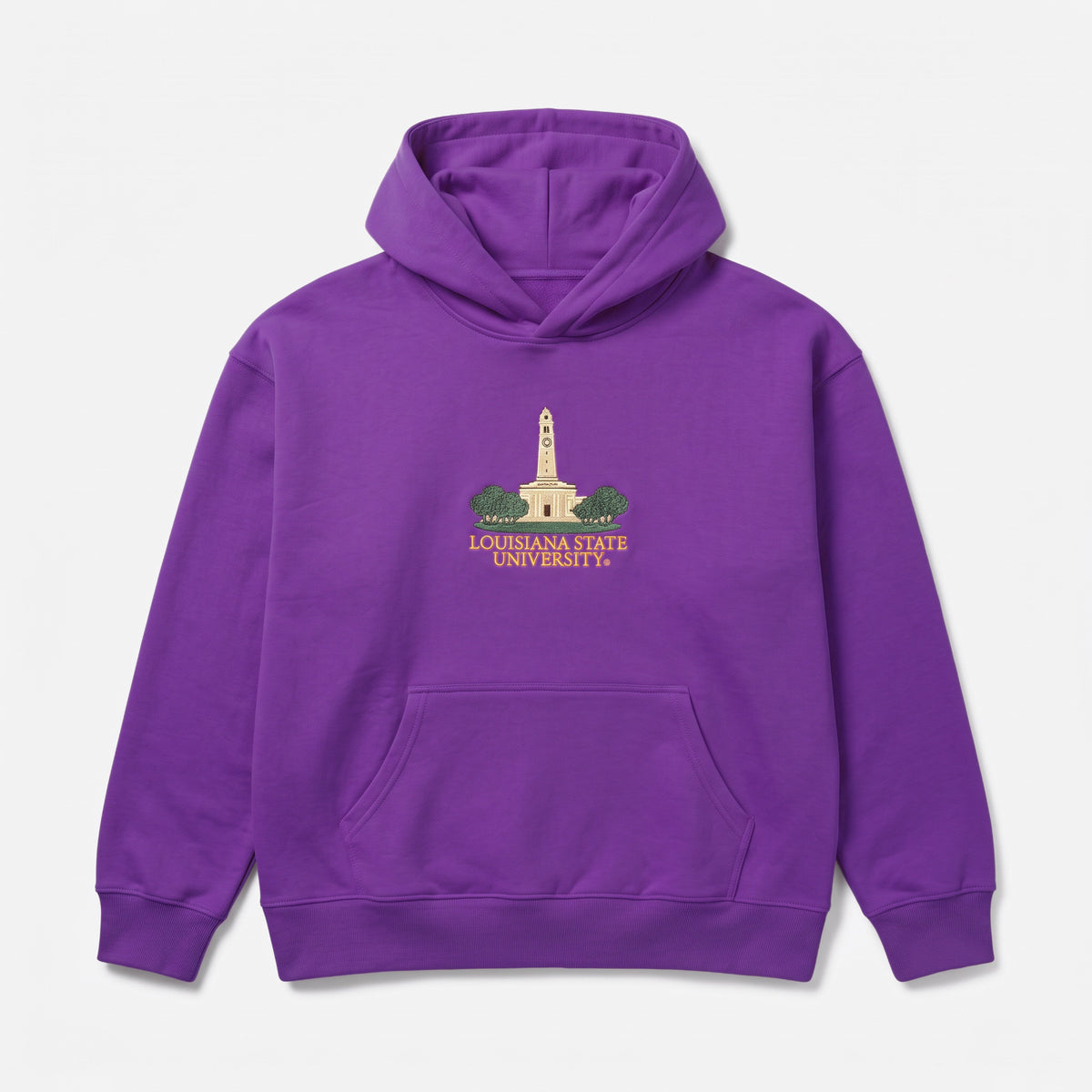 LSU Building Hoodie, front