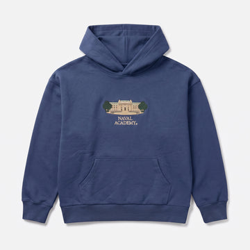 Navy Building Hoodie, front