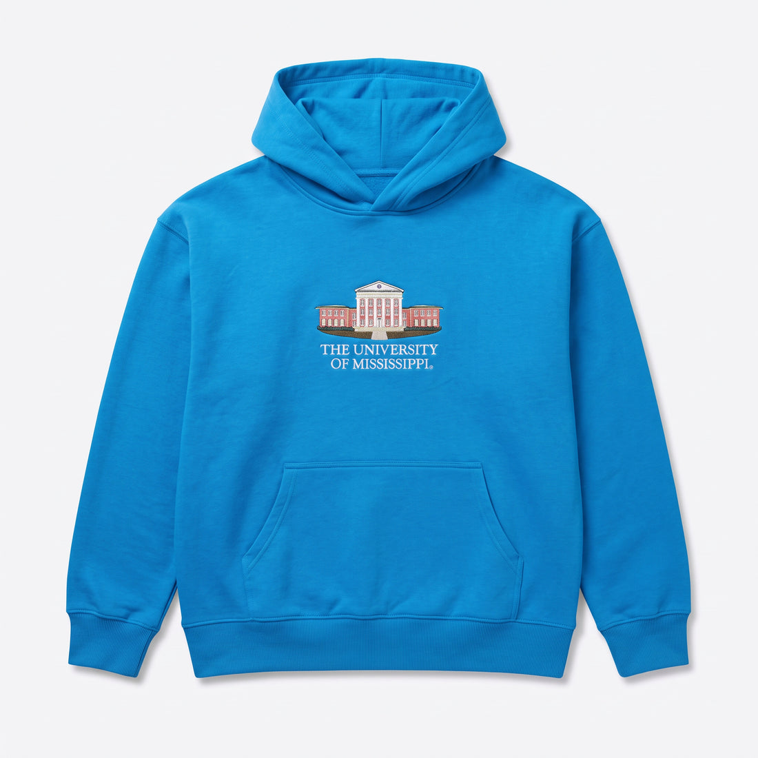 Ole Miss Building Hoodie, front