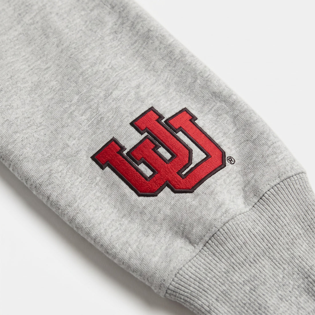 Utah Sideline Mockneck sleeve logo detail