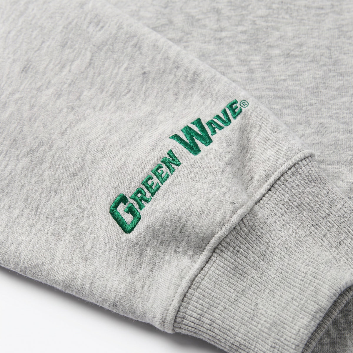 Tulane Sideline Mockneck sleeve logo detail